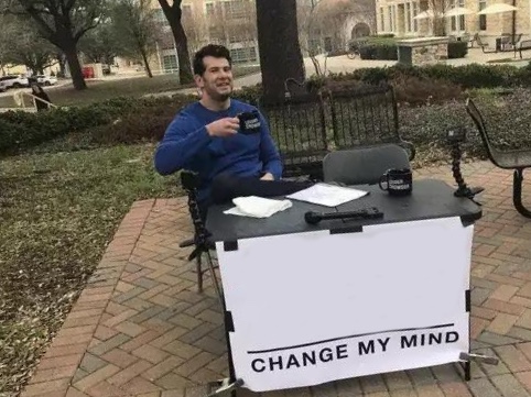 Change My Mind meme about IZIMINI