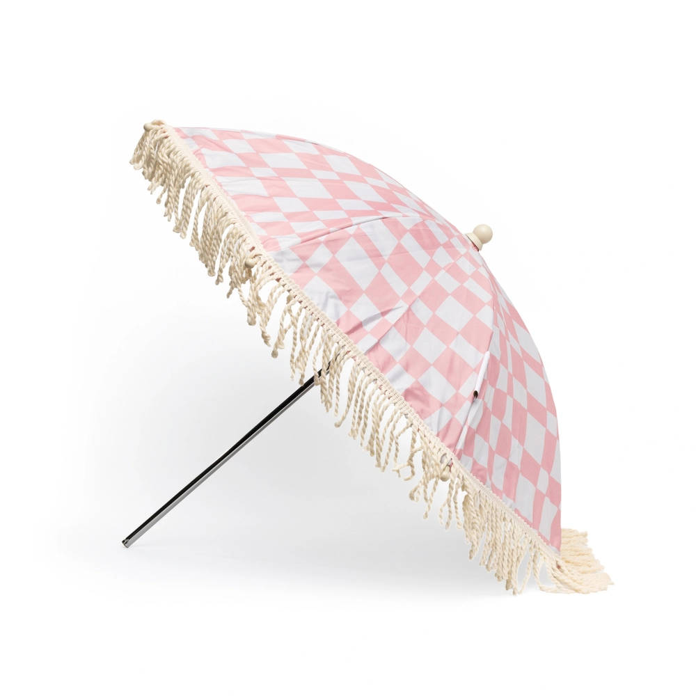 Isla Mini Umbrella with pink check print