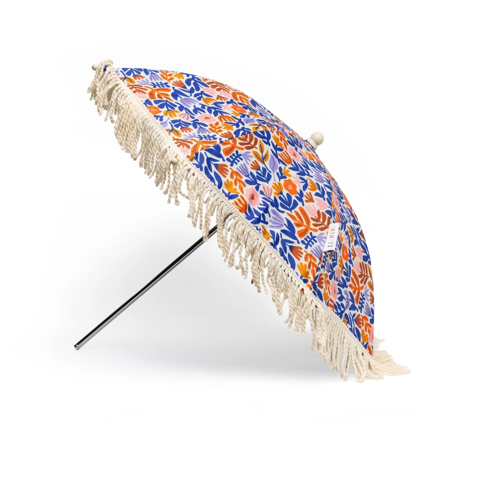 Willow Mini Umbrella with blue and orange print