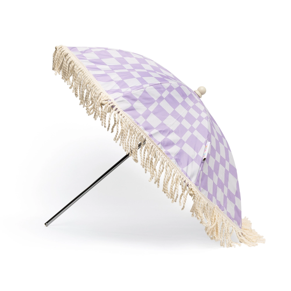 Ava Mini Umbrella with lilac check print
